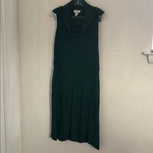 Loft green sleeveless dress